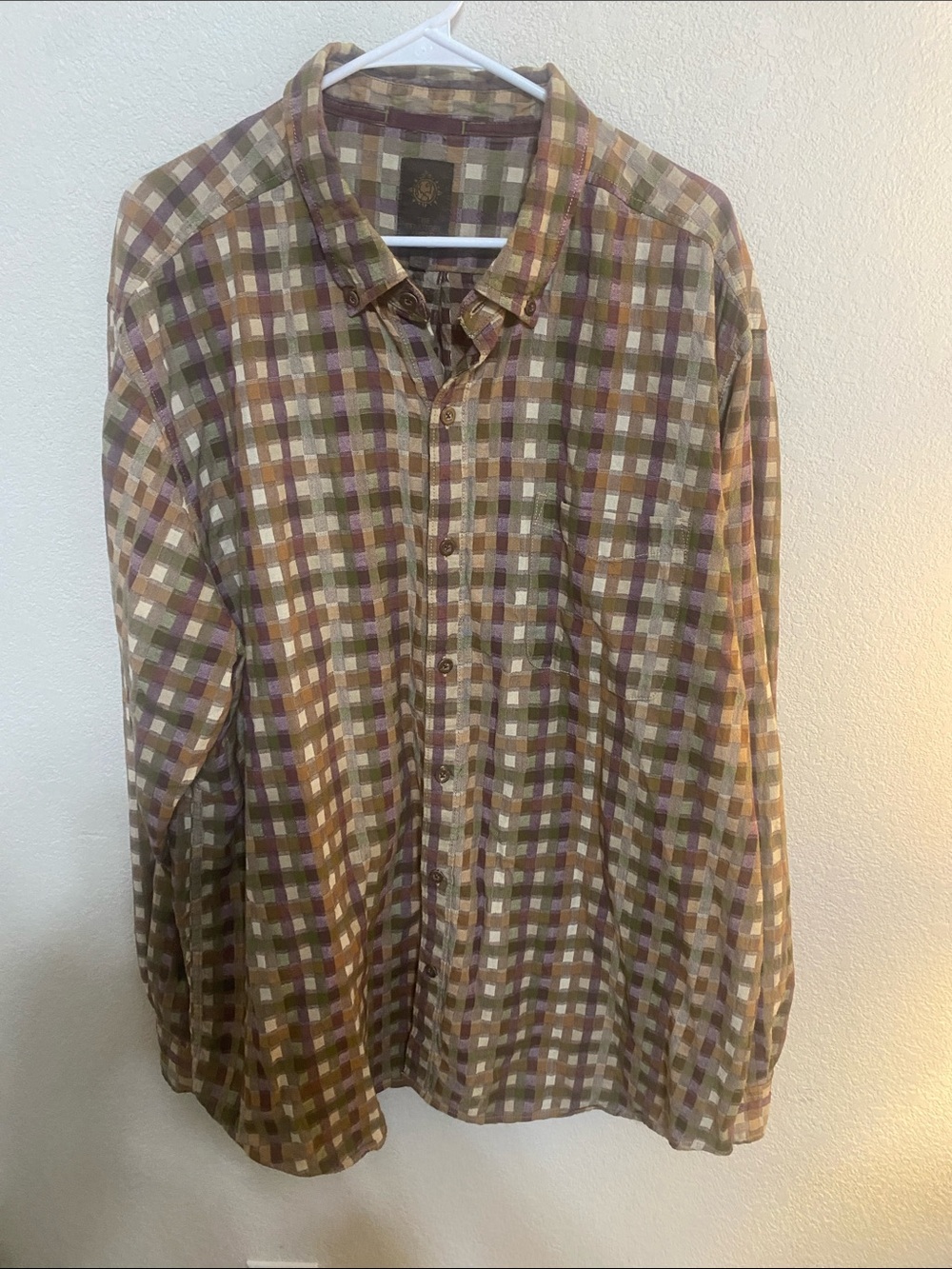The Territory Ahead Plaid Shirt in Purple, Green, Tan